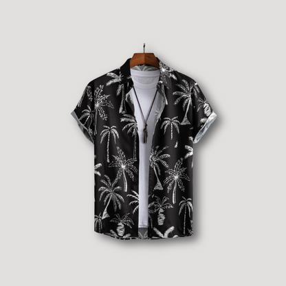 Palm Hawaii Korte Mouw Shirt Korte Set Zomer Outfit