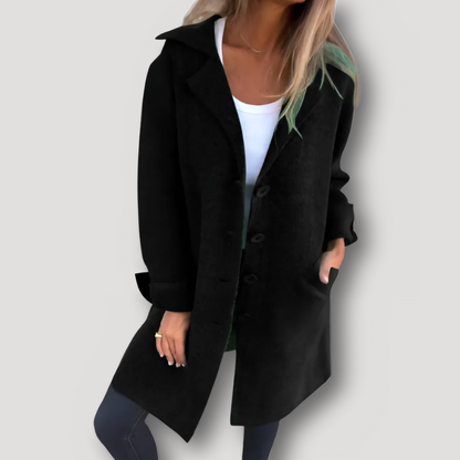 Lang Gebreid Casual Dames Wol Cardigan Coat