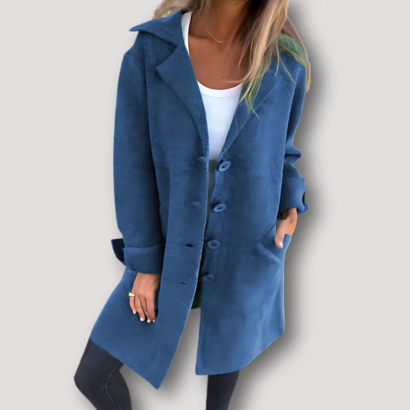 Lang Gebreid Casual Dames Wol Cardigan Coat