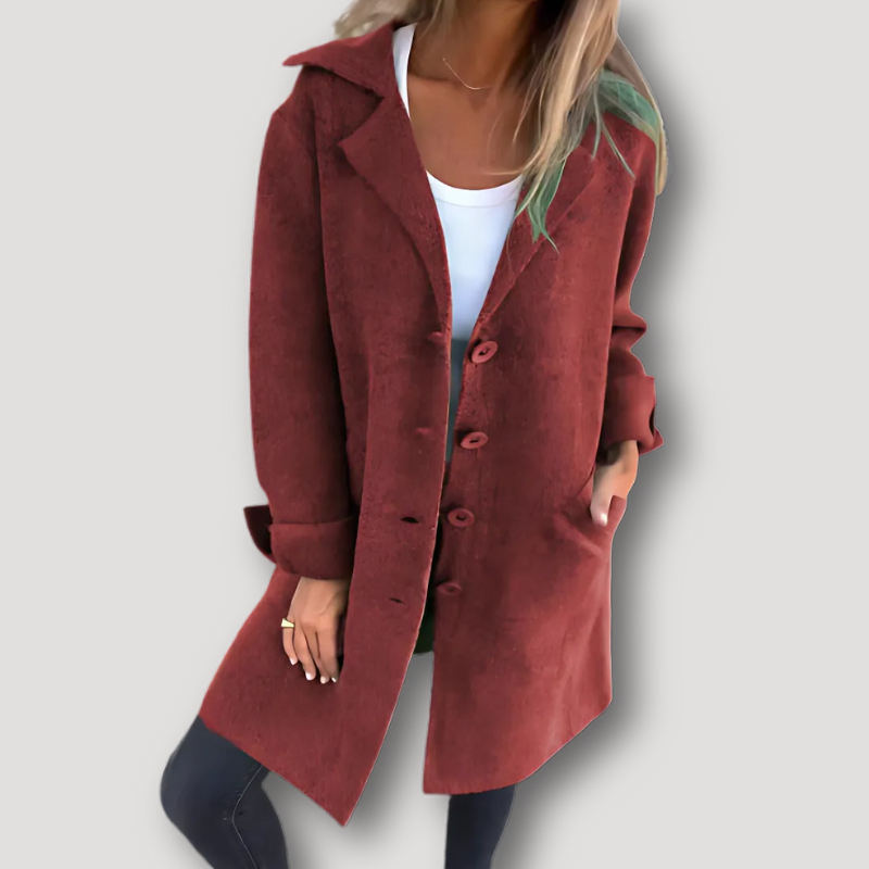 Lang Gebreid Casual Dames Wol Cardigan Coat