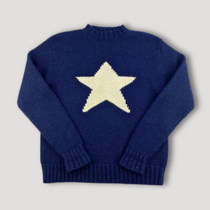 Y2K Star Embroidery Sweater - Winter fall streetwear voor mannen en vrouwen