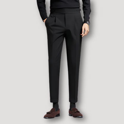 Op Maat Gemaakt Slim Fit Pleated Chino Pants