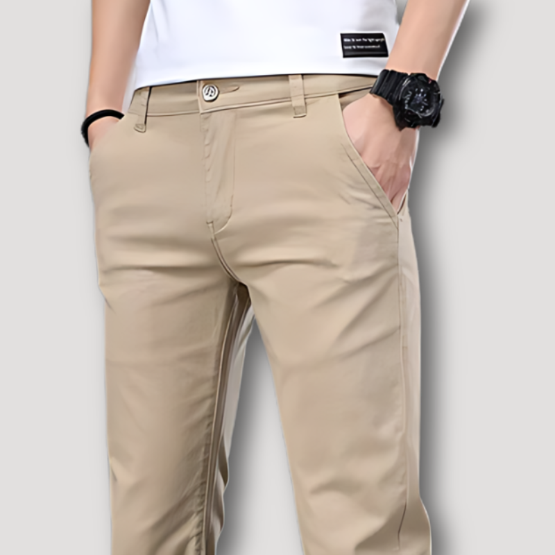 Casual Business Effen Gekleurde Chino Broek