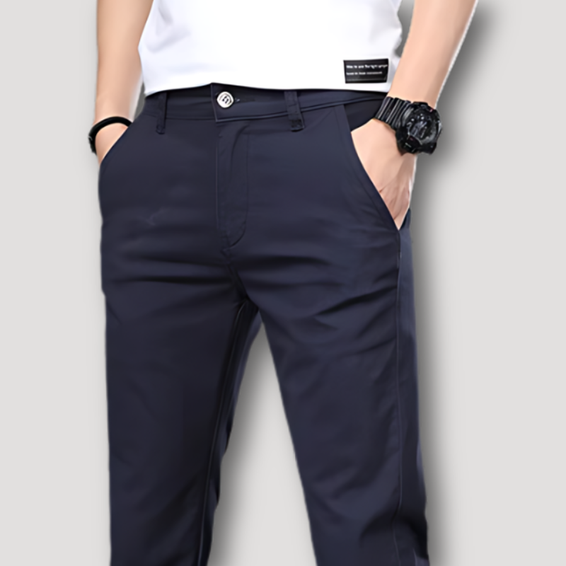 Casual Business Effen Gekleurde Chino Broek