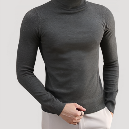 Gebreid Turtleneck Slim Fit Lange Mouw Sweater Heren