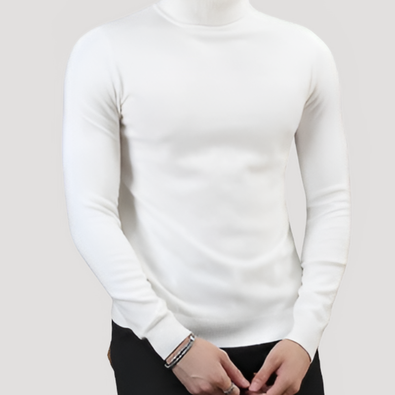 Gebreid Turtleneck Slim Fit Lange Mouw Sweater Heren