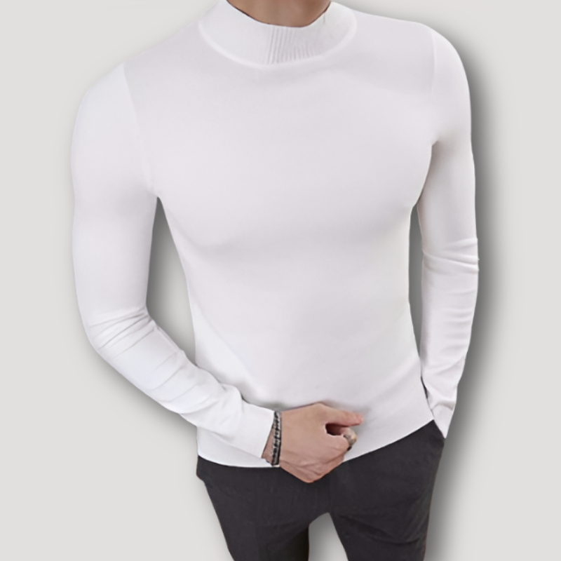 Gebreid Turtleneck Slim Fit Lange Mouw Sweater Heren