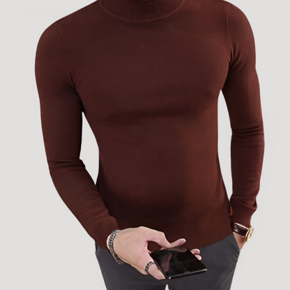 Gebreid Turtleneck Slim Fit Lange Mouw Sweater Heren