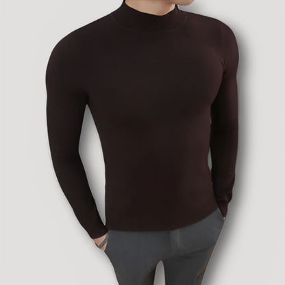 Gebreid Turtleneck Slim Fit Lange Mouw Sweater Heren