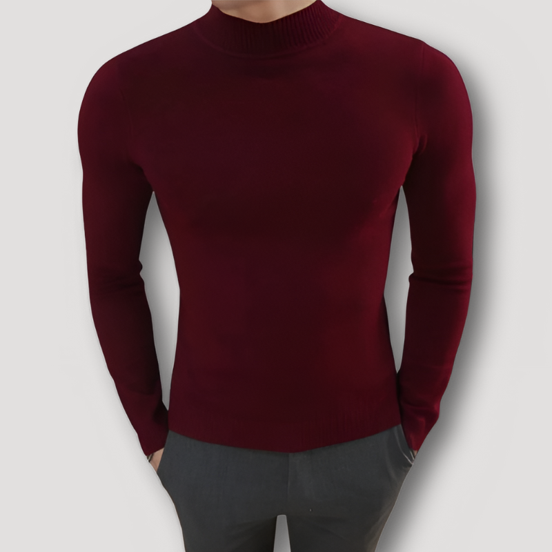 Gebreid Turtleneck Slim Fit Lange Mouw Sweater Heren