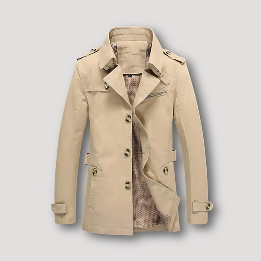 Waterdicht Old Money Trench Coat Coat Voor Mannen