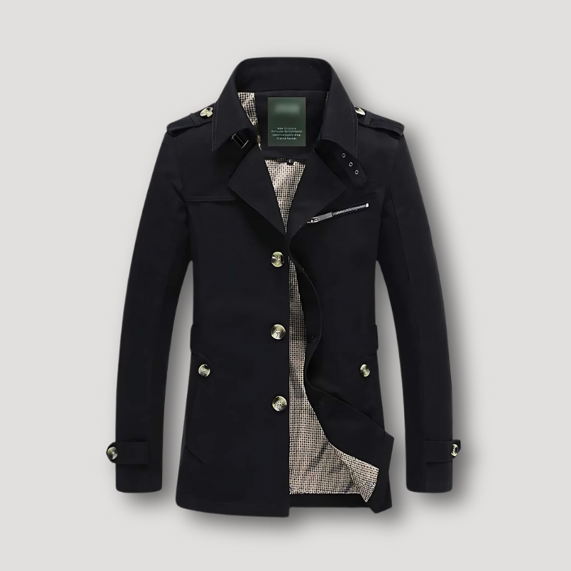 Waterdicht Old Money Trench Coat Coat Voor Mannen