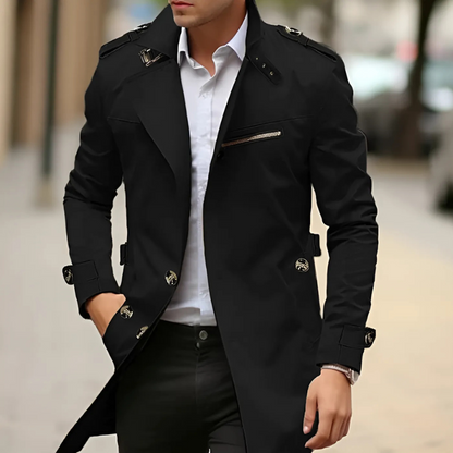 Waterdicht Old Money Trench Coat Coat Voor Mannen