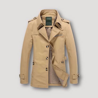 Waterdicht Old Money Trench Coat Coat Voor Mannen