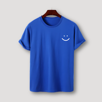 Smiley Gezicht Grafisch Zomer T Shirt Mannen