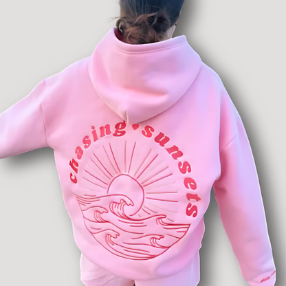 Strand Lifestyle Motieven Borduren Oversized Hoodie