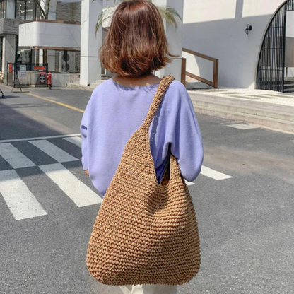 Gevlochten Stro Weven Artisanaal Eco-friendly Shoulder Bag