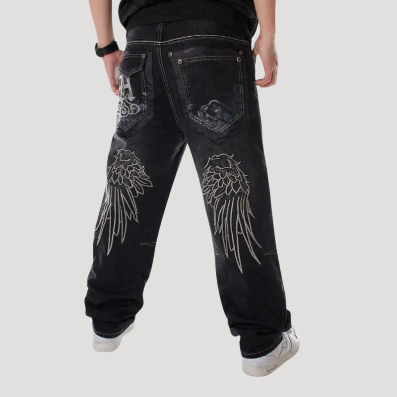 Tribal Borduursel Los Pasvorm Denim Jeans