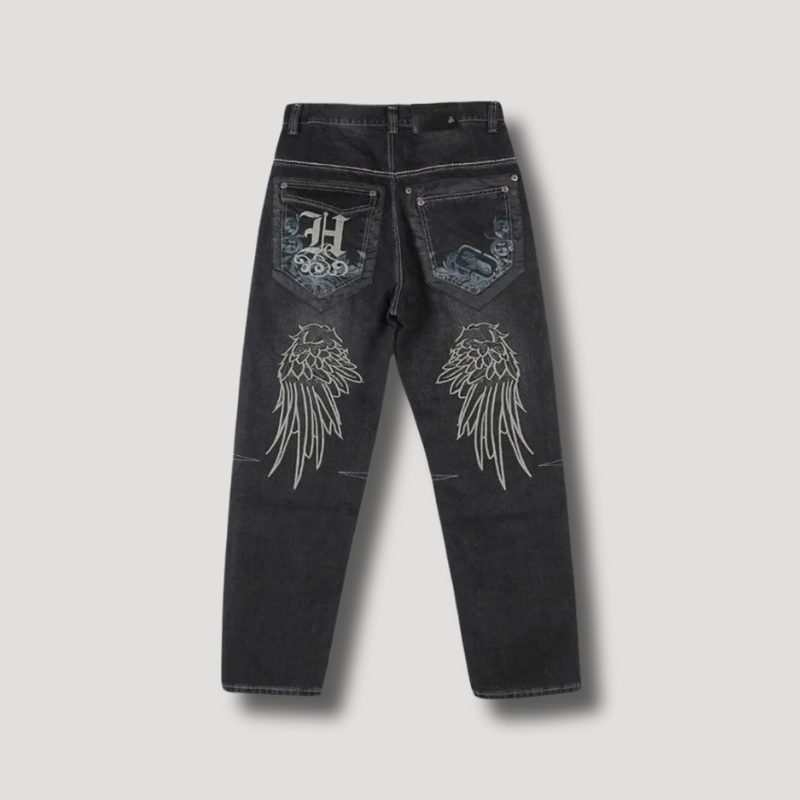 Tribal Borduursel Los Pasvorm Denim Jeans