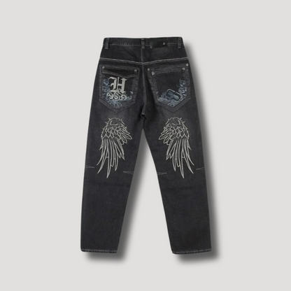 Tribal Borduursel Los Pasvorm Denim Jeans