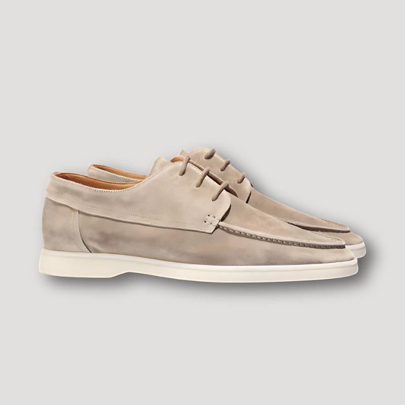 Casual Suède Leer Lace Up Loafers Voor Heren