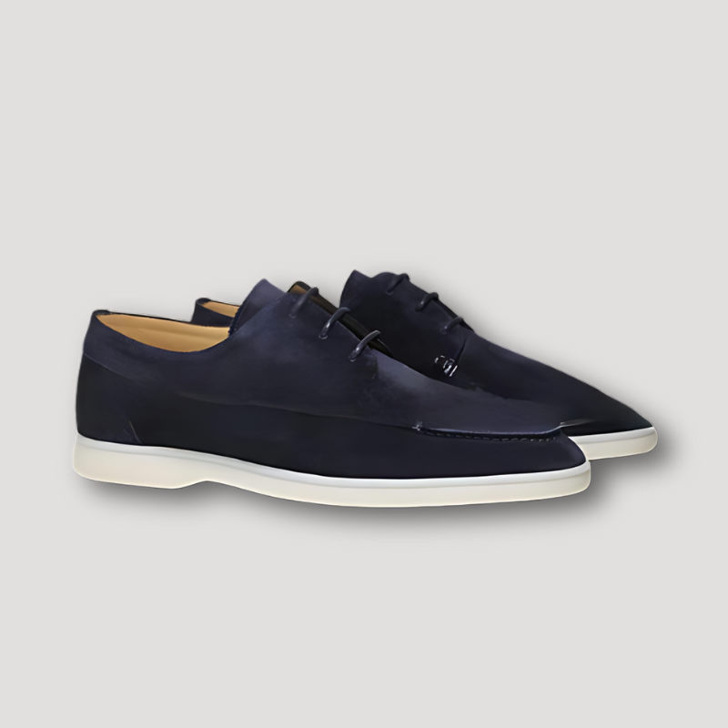 Casual Suède Leer Lace Up Loafers Voor Heren