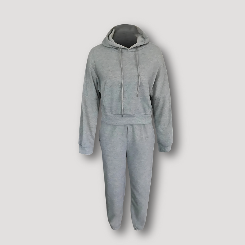 Oversized Boxy Fit Trekkoord Hoodie Joggingbroek Set