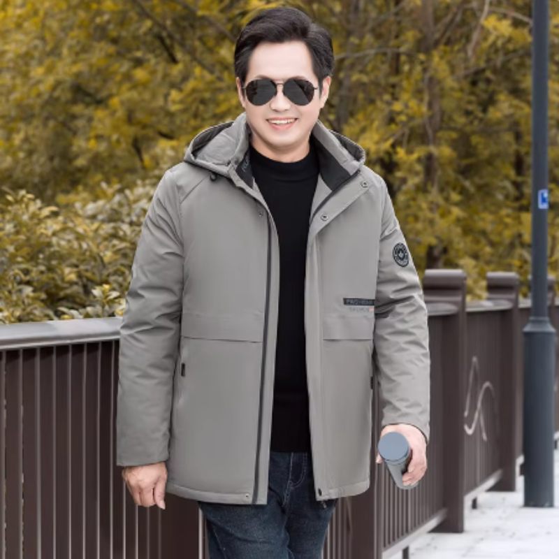 Casual Capuchon Heren Winter Coat