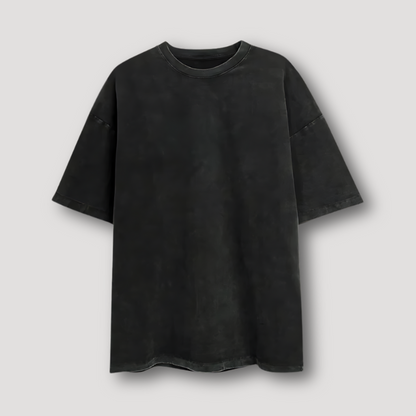 Minimalistisch Washed Vervaagd Oversized Korte Mouw Zomer T Shirt