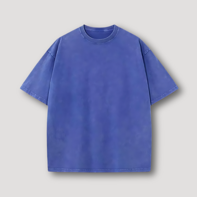 Minimalistisch Washed Vervaagd Oversized Korte Mouw Zomer T Shirt