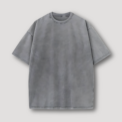 Minimalistisch Washed Vervaagd Oversized Korte Mouw Zomer T Shirt