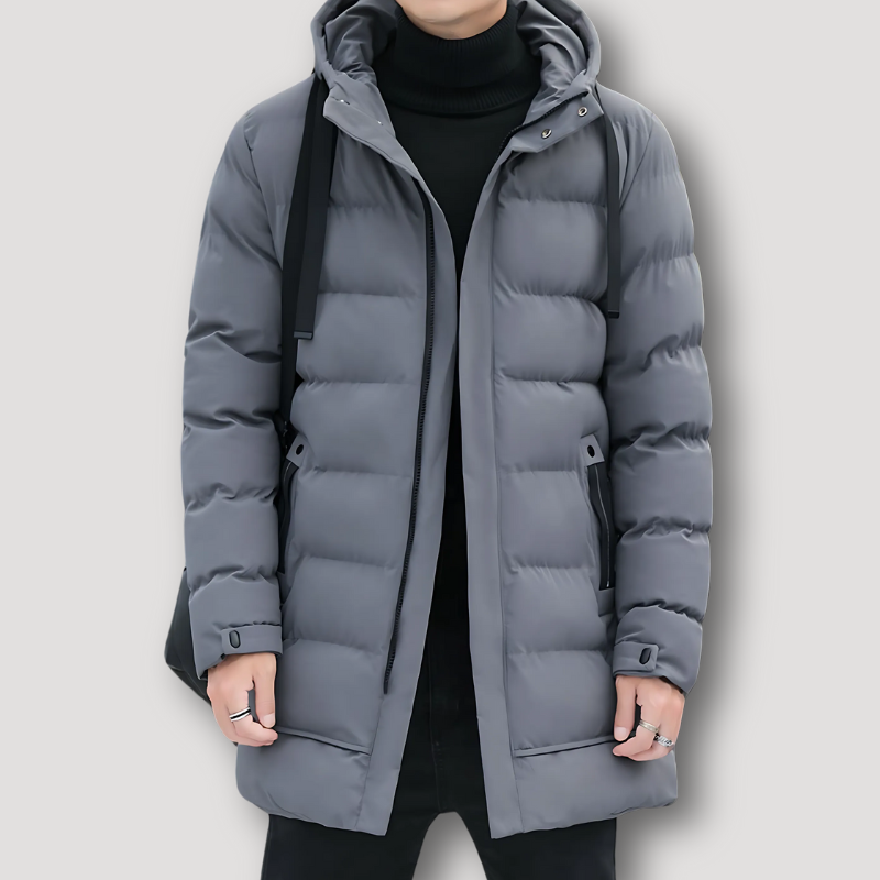 Warm Isolerend Hooded Puffer Coat Voor Mannen