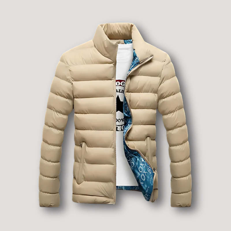 Binnenkant Print Lichtgewicht Winter Puffer Jas Mannen