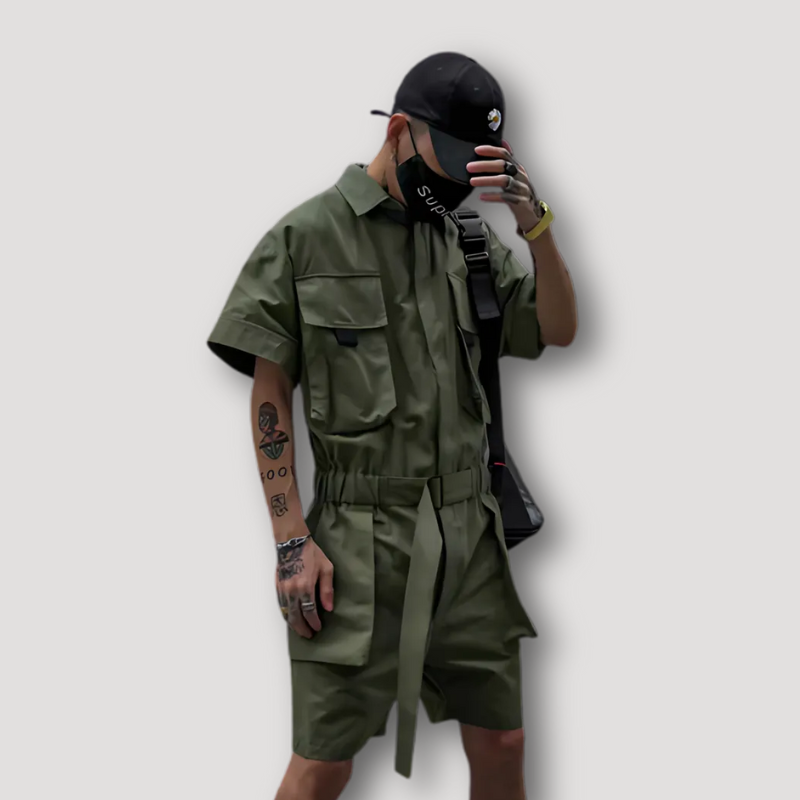 Tactisch Militair Korte Mouwen Shirt Cargo Romper