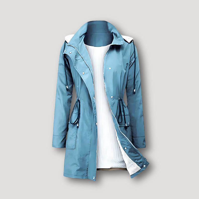 Zip Up Verstelbaar Koord Fit Water Resistant Casual Outdoor Jas