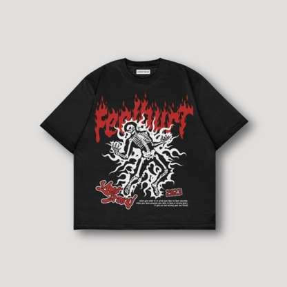 Oversized Grafische Afdrukken Y2K Streetwear Shirt