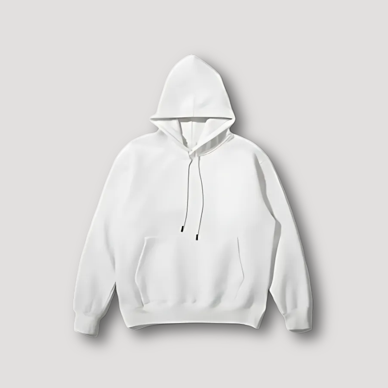 Eenvoudig  Oversized Minimalistisch Slordig Hoodie