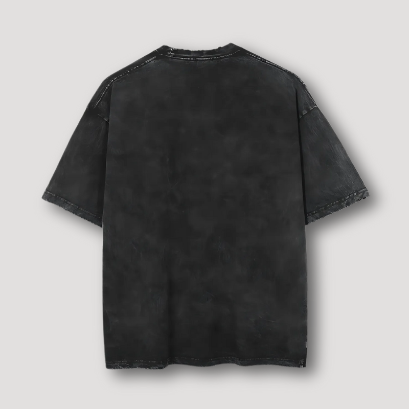 Grafische Gengar T-shirt - Washed - Zwarte Anime Shirt