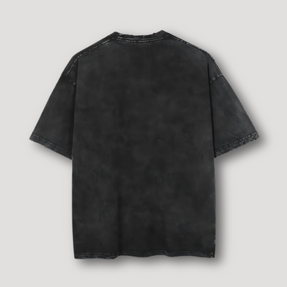 Grafische Gengar T-shirt - Washed - Zwarte Anime Shirt