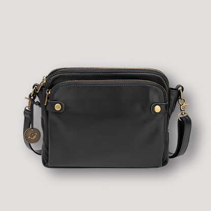 Leren Rechthoekige Compact Crossbody Tas