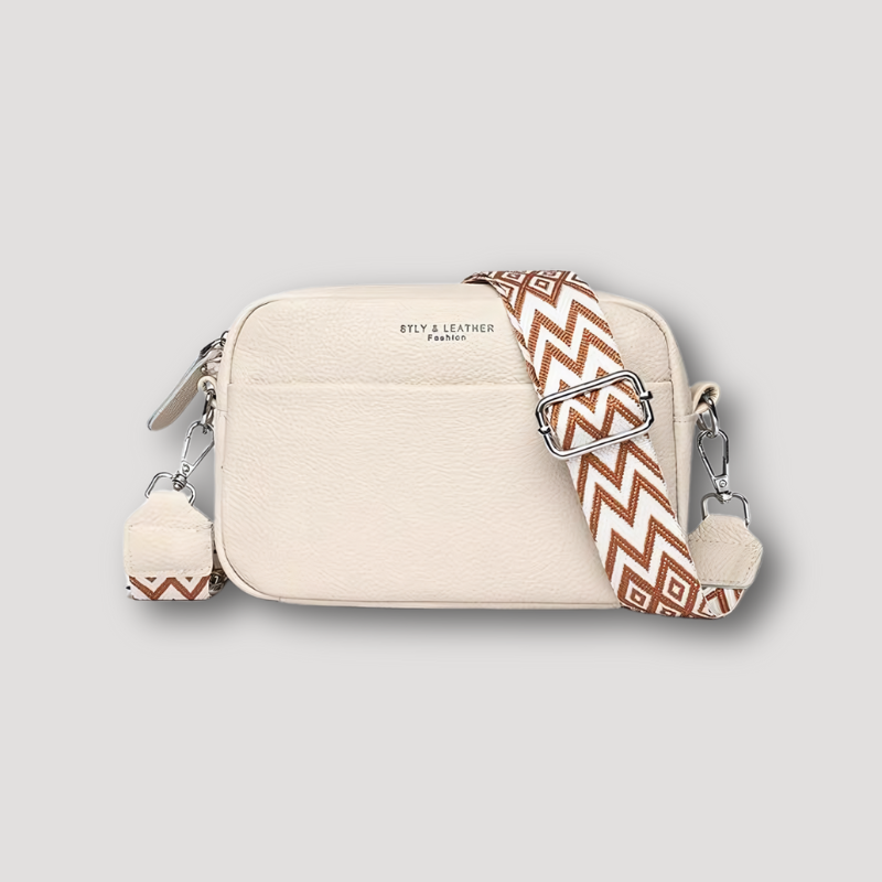 Minimalistisch Crossbody Textuur Leren Tas