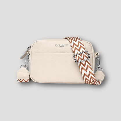 Minimalistisch Crossbody Textuur Leren Tas