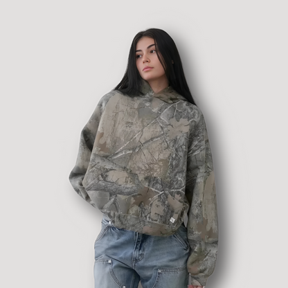 Outdoor Rugged Camouflage Patroon Oversized Hoodie