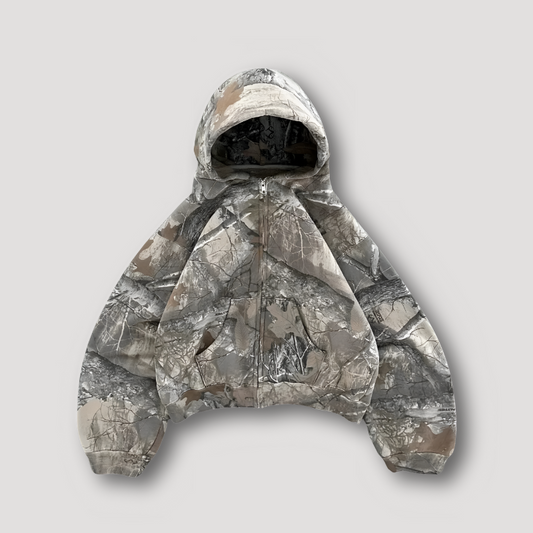 Outdoor Rugged Camouflage Patroon Oversized Hoodie