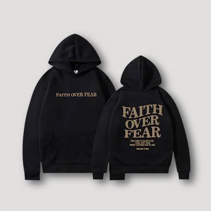 Biblical Quotes 'FAITH OVER FEAR' Oversized Hoodie