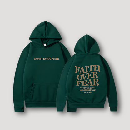 Biblical Quotes 'FAITH OVER FEAR' Oversized Hoodie