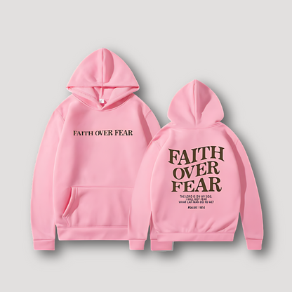 Biblical Quotes 'FAITH OVER FEAR' Oversized Hoodie