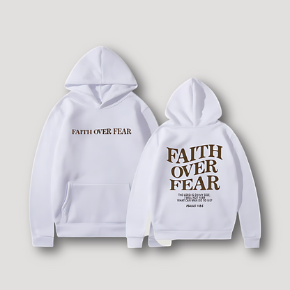 Biblical Quotes 'FAITH OVER FEAR' Oversized Hoodie