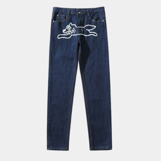 'Leaping' Jeans - Santo 