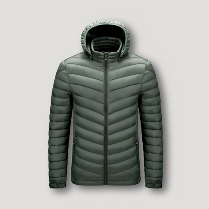 Heren Quilted Geïsoleerd Padded Aangepaste Puffer Jas